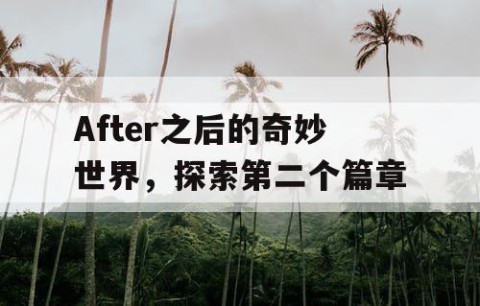 After之后的奇妙世界，探索第二个篇章