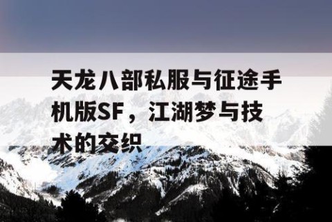 天龙八部私服与征途手机版SF，江湖梦与技术的交织