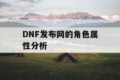 DNF发布网的角色属性分析