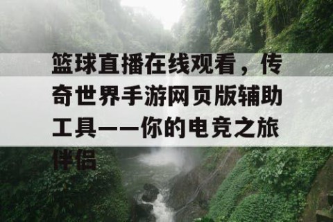 篮球直播在线观看,传奇世界手游网页版辅助工具——你的电竞之旅伴侣