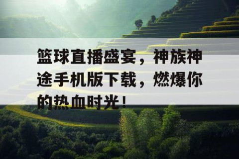 篮球直播盛宴,神族神途手机版下载,燃爆你的热血时光!