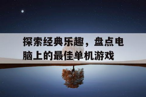 探索经典乐趣，盘点电脑上的最佳单机游戏