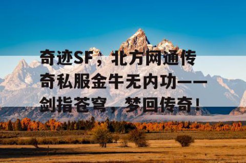 奇迹SF，北方网通传奇私服金牛无内功——剑指苍穹，梦回传奇！