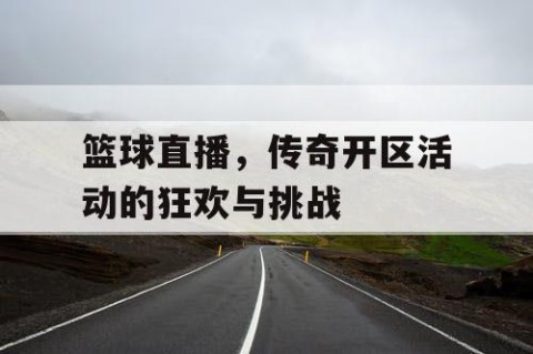 篮球直播，传奇开区活动的狂欢与挑战