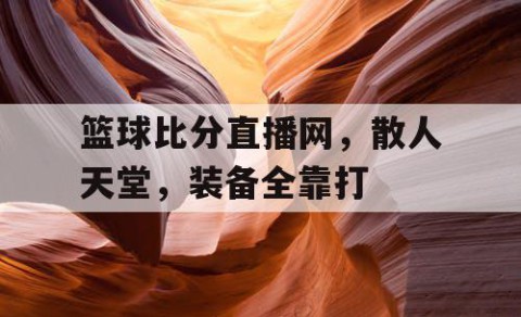 篮球比分直播网,散人天堂,装备全靠打