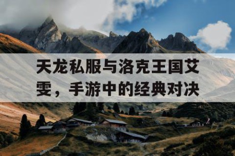 天龙私服与洛克王国艾雯，手游中的经典对决