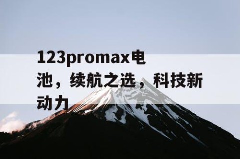 123promax电池，续航之选，科技新动力