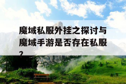 魔域私服外挂之探讨与魔域手游是否存在私服？