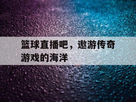 篮球直播吧,遨游传奇游戏的海洋
