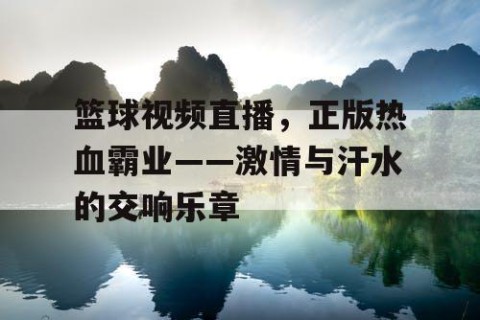 篮球视频直播，正版热血霸业——激情与汗水的交响乐章