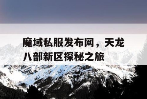 魔域私服发布网，天龙八部新区探秘之旅