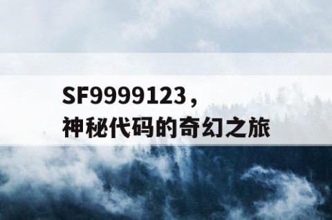 SF9999123，神秘代码的奇幻之旅