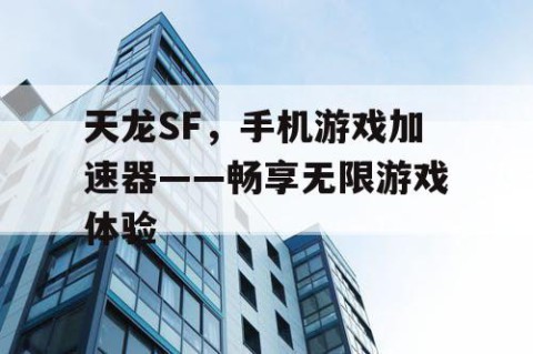 天龙SF，手机游戏加速器——畅享无限游戏体验