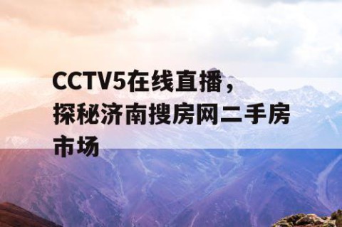 CCTV5在线直播,探秘济南搜房网二手房市场