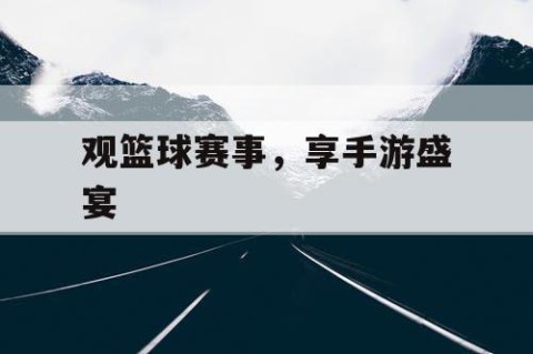 观篮球赛事，享手游盛宴