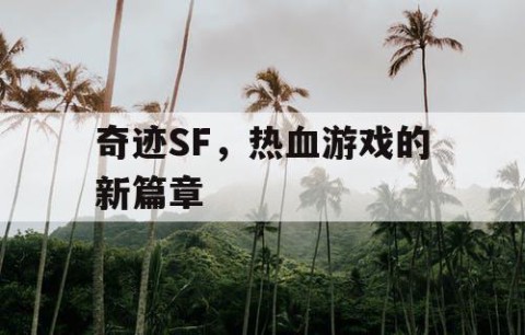 奇迹SF，热血游戏的新篇章