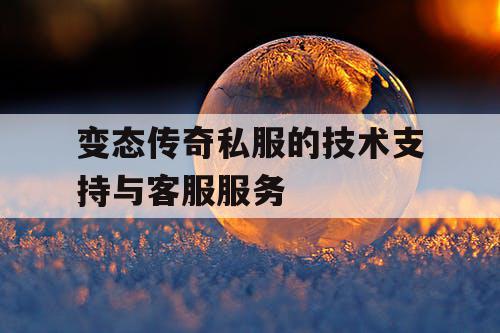 变态传奇私服的技术支持与客服服务