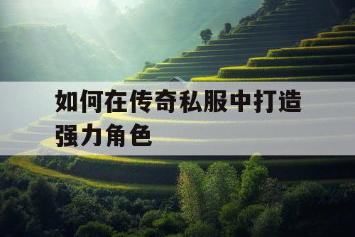 如何在传奇私服中打造强力角色
