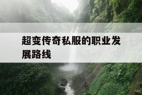 超变传奇私服的职业发展路线