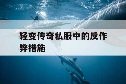 轻变传奇私服中的反作弊措施