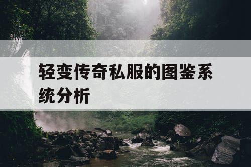 轻变传奇私服的图鉴系统分析
