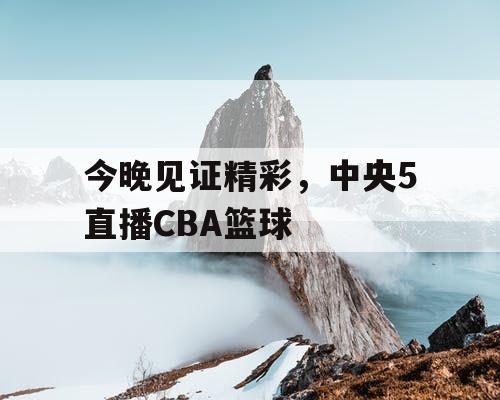 今晚见证精彩，中央5直播CBA篮球