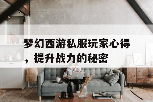 梦幻西游私服玩家心得，提升战力的秘密