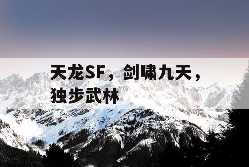 天龙SF，剑啸九天，独步武林