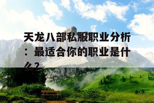 天龙八部私服职业分析:最适合你的职业是什么? 天龙八部私服职业分析:最适合你的职业是什么?