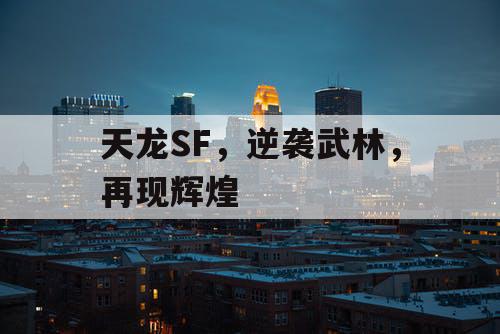 天龙SF，逆袭武林，再现辉煌