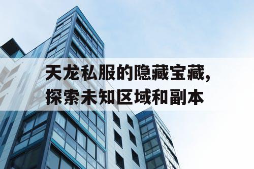 天龙私服的隐藏宝藏,探索未知区域和副本