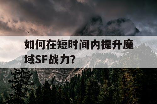 如何在短时间内提升魔域SF战力? 如何在短时间内提升魔域SF战力?