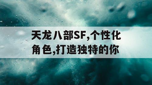 天龙八部SF,个性化角色,打造独特的你