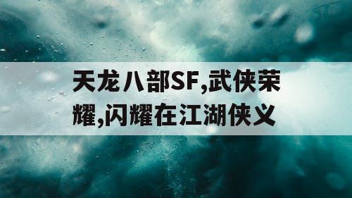 天龙八部SF,武侠荣耀,闪耀在江湖侠义