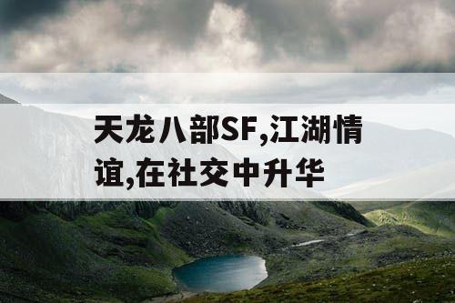 天龙八部SF,江湖情谊,在社交中升华