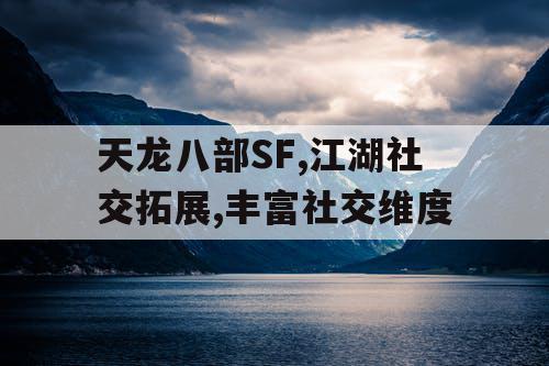 天龙八部SF,江湖社交拓展,丰富社交维度