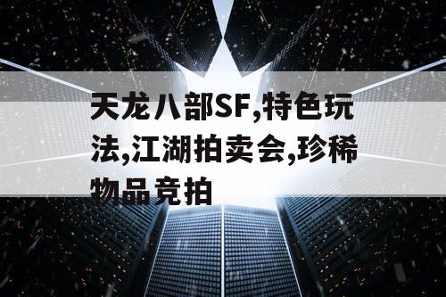 天龙八部SF,特色玩法,江湖拍卖会,珍稀物品竞拍