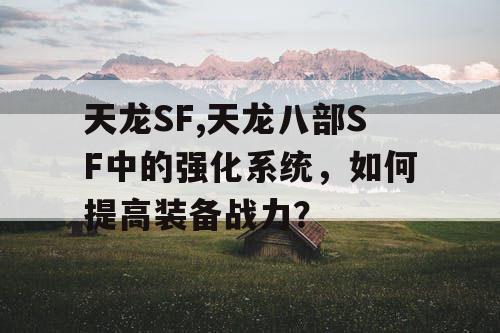 天龙SF,天龙八部SF中的强化系统，如何提高装备战力？