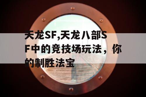天龙SF,天龙八部SF中的竞技场玩法，你的制胜法宝
