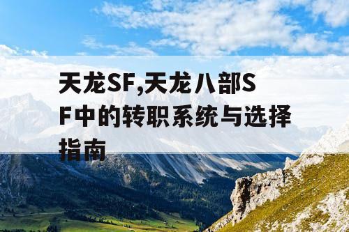 天龙SF,天龙八部SF中的转职系统与选择指南