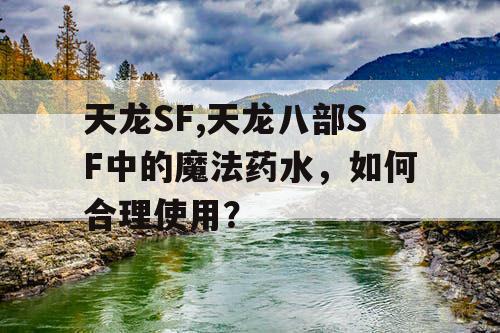 天龙SF,天龙八部SF中的魔法药水，如何合理使用？
