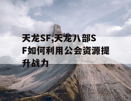 天龙SF,天龙八部SF如何利用公会资源提升战力