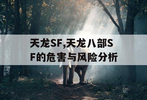 天龙SF,天龙八部SF的危害与风险分析