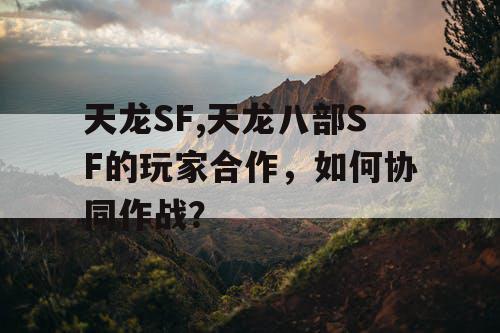 天龙SF,天龙八部SF的玩家合作，如何协同作战？