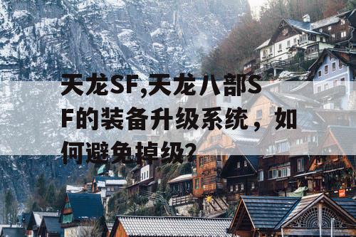 天龙SF,天龙八部SF的装备升级系统，如何避免掉级？