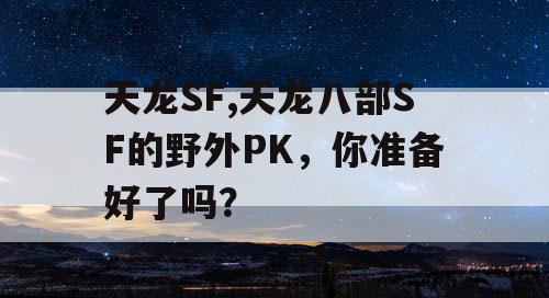 天龙SF,天龙八部SF的野外PK，你准备好了吗？