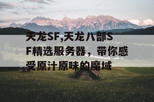 天龙SF,天龙八部SF精选服务器，带你感受原汁原味的魔域
