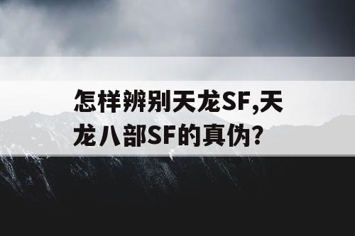怎样辨别天龙SF,天龙八部SF的真伪？