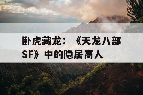 卧虎藏龙：《天龙八部SF》中的隐居高人