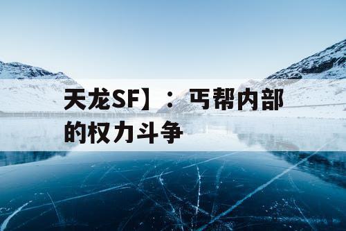 天龙SF】：丐帮内部的权力斗争